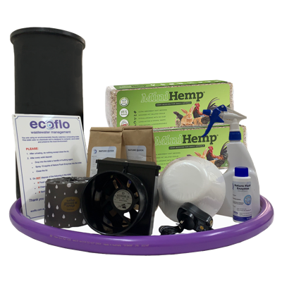Accessories included in a Clivus Mulram CMLP compost toilet