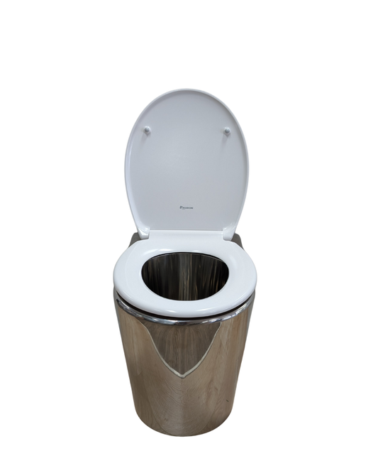 Pardelo Stainless steel compost toilet pedestal